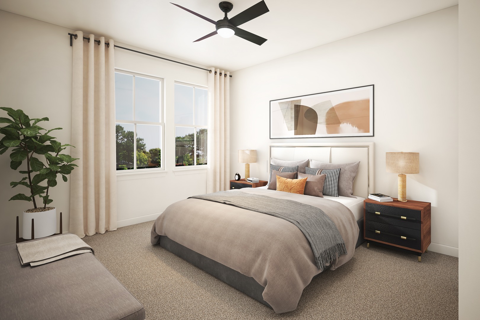 A bedroom space you'll want to come home to