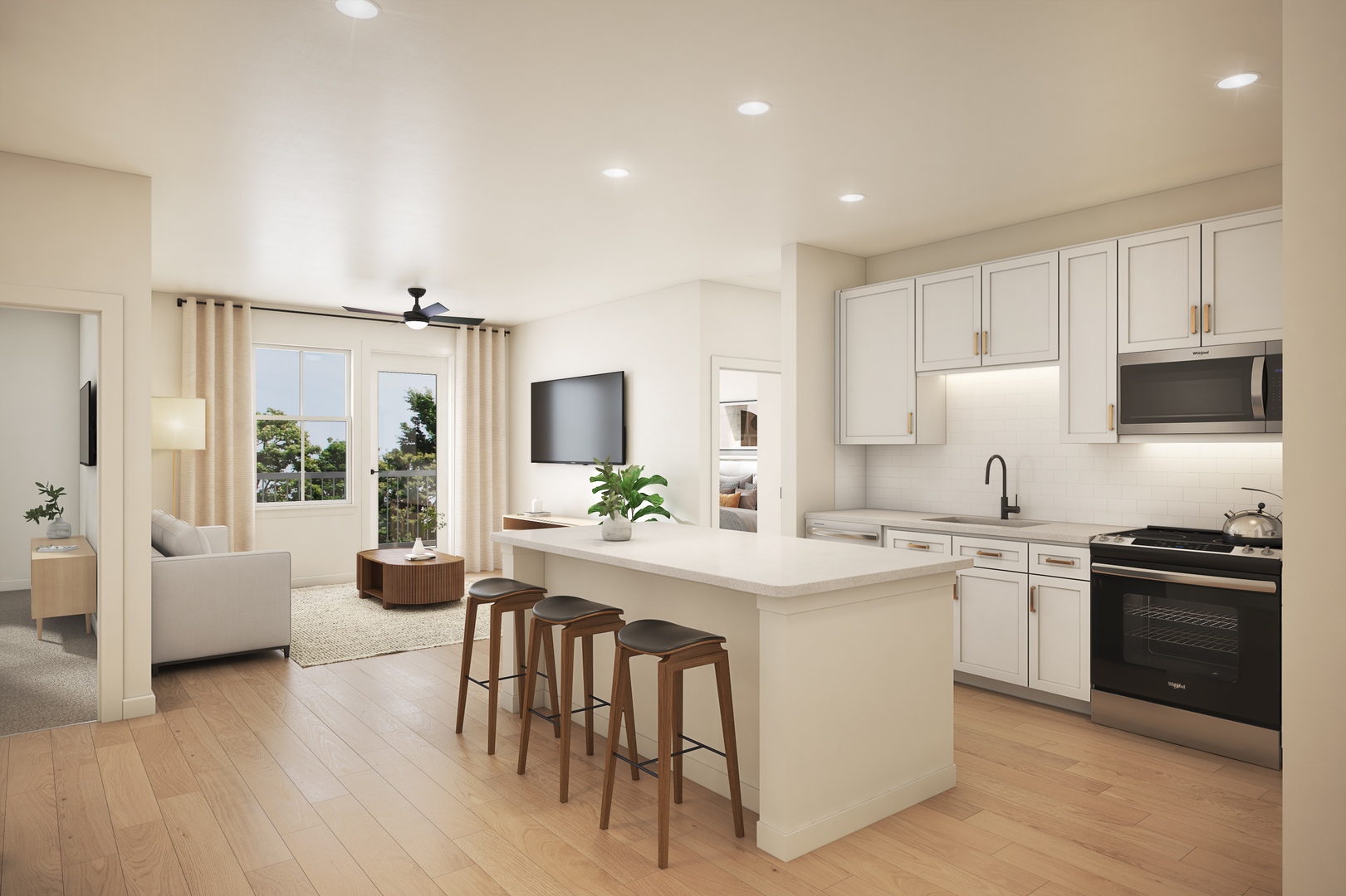 Open layouts perfect for entertaining